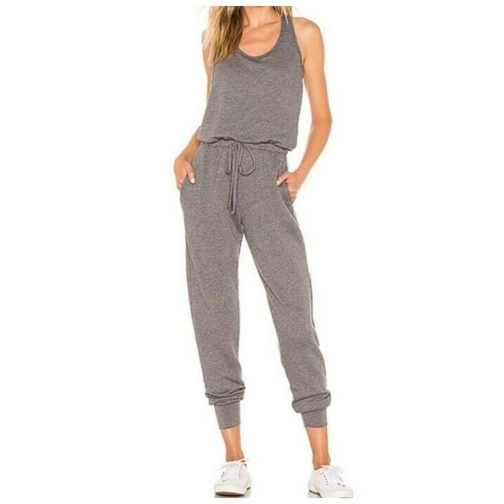 Young Fabulous and Broke Eberhart Jumpsuit Gray - Picture 1 of 12